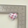 Bolsa Pequeña Cuadros Corazón Botón de Tela Accesorios de Tela Accesorios de Ropa Accesorios Planos Hebilla Material Hecho a Mano DIY Lote