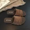 Sandalias retro estilo francés con detalle de pliegues, sandalias para mujer, nueva colección verano 2026, estilo cómodo y etéreo