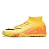 Nuevos zapatos de fútbol transfronterizos para estudiantes hombres y mujeres, zapatos de fútbol TF con tacos largos para césped artificial de la Copa de Europa, en stock para venta al por mayor