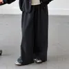 Nueva colección de otoño para niñas: Conjunto de cárdigan de punto de estilo coreano, corte relajado, y pantalones de pierna ancha a cuadros, un conjunto informal de dos piezas para niños mayores