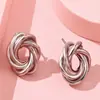 Pendientes Europeos y Americanos de Nuevo Estilo Personalizados Transfronterizos Metal Retro de Gama Alta Irregulares con Borlas Círculo Pendientes Geométricos para Mujer