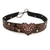 Accesorios de cuerda hechos a mano para bricolaje, cuerda de cáñamo tejida, decoración de cabeza de vaca, estilo étnico retro para hombre y mujer, accesorios decorativos para sombrero