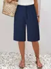 Ropa Europea y Americana Transfronteriza para Mujer Moda Casual para Mujer Amazon Pantalones Cortos de Color Sólido y Pantalones de Longitud Media Artículos de Venta Caliente Aliexpress
