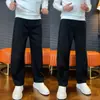 Calça Casual Masculina de Outono de Alta Qualidade, Tendência, Elegante, Confortável, Versátil, Caimento, Reta, Simples, Individual