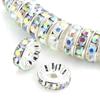DIY hecho a mano con cuentas espaciador material taladro anillo color pulsera diamante espaciador rueda taladro anillo accesorios de joyería 6-10