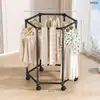 Estante de Hierro para Guardar Pantalones, Perchero Multifuncional Móvil para el Hogar, Organizador Vertical para Armario