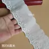 Encaje de Bordado de Algodón Hueco para Adorno DIY en Puños Hechos a Mano, Dobladillos de Faldas, Ropa de Cama, Manteles, Decoración de Cortinas