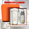 Kit de Presente para Reunião Anual de Negócios com Logotipo Personalizado, Caneca de Café, Massageador de Pescoço, Carregador Portátil (Power Bank), Guarda-chuva, Lembrancinhas para Funcionários e Clientes