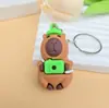 Llavero Caja Sorpresa Capibara Multiforma Creativo Lindo Capibara Pequeño Tridimensional Delfín Colgante de Bolso Regalo