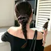 Goma para el pelo floral con forma de corazón artístico estilo vintage coreano color café para niñas, que ofrece un look de alta gama, elegante y a la moda