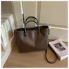 Bolsa de Ombro Grande Capacidade Casual Retro 2026 Nova Tendência Moda Simples para o Dia a Dia Vintage Bolsa Tote para Mulheres