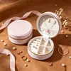 Caja de joyería portátil directa de fábrica con espejo, caja de joyería de lujo de alta gama, caja de almacenamiento de pulsera de cristal, collar, pendientes al por mayor