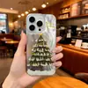 Árvore de Natal Brilhante Adequada para Apple 17Promax Desenho Animado Capa de Celular Iphone16Plus Novo Modelo 15Pro Alta Qualidade