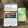 Kit de Tintas Aquarela 24 Cores 36 Cores Tinta Sólida para Nail Art Iniciantes Kit Inicial de Pintura Portátil Atacado