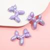 Colgante de joyería acrílica de moda de TikTok, color de moda, orificio para colgar, perro globo, accesorios hechos a mano DIY, llave