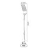 Cuchillo para Bistec, Tenedor y Cuchara de Acero Inoxidable Europeo con Patrón de Corona, Juego de Vajilla Occidental Creativo Dorado para el Hogar, Cuchara para Helado, Cuchara para Café