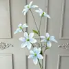 Arranjo de Flores Artificiais Azuis de Luxo para Casamento Arranjo Floral DIY Arranjo de Flores para Janela de Shopping Center ao Ar Livre Paisagismo com Flores Artificiais