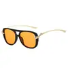 Gafas de Sol Estilo Nuevo 2025 Cuerda Personalizada Estilo Piloto para Mujer Moda Ins Europea y Americana Elegantes Gafas para Disparo Callejero y Pasarela