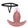 Dildo de Pene Masculino Simulado Palo de Masaje Vibratorio de 10 Frecuencias Masturbación Privada Palo de Orgasmo Cola de Personaje para Actuación Tapón Anal