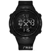 Reloj electrónico de doble pantalla de moda para deportes al aire libre, luminoso, impermeable, reloj electrónico multifunción con esfera grande