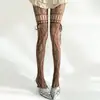 Medias de Red Jacquard Retro con Lazos, Pantimedias Adelgazantes, Medias de Encaje Calado Estilo Japonés Estilo Y2K