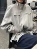 'Milán Pasado' Chaqueta con Raya en Solapa y Cordón en la Cintura Chaqueta con Cremallera Principios de Otoño