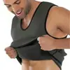 Amazon Corset de Neoprene Decote U Sports Blast Suor Modelador Corporal Masculino Top Colete Meias
