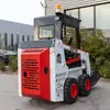 Mini Carregadeira Haituo 25 Rodas, Trator de Esteira Pequeno para Construção de Garagem Subterrânea Agrícola, Florestal e de Pomar