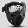 Capacete de motocross off-road, óculos de pilotagem, à prova de vento, à prova de areia, à prova de poeira, proteção UV, formato de caveira, óculos de proteção full-face