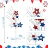 Nuevos Productos Americanos Transfronterizos para Decoraciones Familiares del Día Nacional, Venta al por Mayor de Fabricantes, Decoraciones Roja, Azul y Blanca del Día de la Independencia, Inserciones de Estrellas