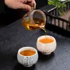 Taza de Degustación de Té Sutra del Corazón de Cerámica Taza Luohan Taza Personal Esmalte de Color Único Taza Maestra Taza de Té Taza Única Ceremonia de Acompañamiento Festivo