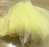 Caramelo Naranja Hoja de Arce Amarillo Caqui Malla Suave Vestido de Novia Vestido Falda Tela Malla Transparente Fondo