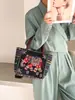 Bolsa de Mão para Mulheres, Bolsa de Maternidade, Bolsa Tote com Estampa Dupla Face, Bolsa Feminina para Sair, Bolsa de Armazenamento, Estilo Chinês Artístico