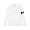 Piedra Transfronteriza 20Ss Insignia de Brújula de Piedra Sudadera Básica Funcional Casual para Hombres y Mujeres Cuello Redondo Isla
