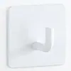 Gancho Adhesivo de Acero Inoxidable sin Taladro, Gancho Fuerte sin Rastro para Toallas de Baño, Gancho para Ropa, Gancho de Metal Resistente para Montar en Pared de Cocina