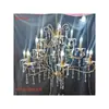 Nueva lámpara colgante de hierro forjado accesorios para bodas lámpara colgante de cristal acrílico transparente marcador de pasillo luminoso luces de decoración para bodas