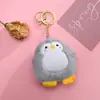 Novo Pinguim de Pelúcia Desenho Animado Boneca de Algodão Chaveiro Argola para Chaves Sapatos e Chapéus Acessórios Cartão DIY Acessórios de Pelúcia