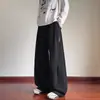 Nuevos Pantalones Casuales Bordados Plisados de Algodón Chino 380g Otoño 2026, Pantalones para Hombre de Talla Grande Holgados de Alta Calidad