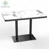 Mesa de Pizarra Engrosada Anti-quemaduras de Gama Alta con Textura de Piedra de Lujo Natural Rectangular Mesa de Comedor Minimalista de Lujo Ligero para Villa Hotel