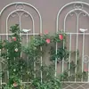 Estante de Flores de Hierro Forjado para Exteriores Transfronterizo, Barandilla, Pantalla, Estante Divisor para Patio Exterior Balcón, Valla Decorativa de Jardín