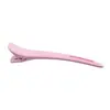 Pinza de pico de pato, pinza sin marca de punta larga, pinza macaron esmerilada para seccionar y peinar el cabello, pinza de peluquería al por mayor, pinza para flequillo