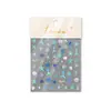 Adesivos de Unha em Gel Mais Vendidos Transfronteiriços, Escamas Iridescentes Azul Degradê, Adesivos de Unha com Padrão de Concha, Adesivos de Data com Estrelas do Mar Pequenas