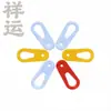 En Stock Ventas Directas de Fábrica Accesorios Ganchos de Presión de Plástico Ganchos para Exhibición de Bolsas de Empaque para Supermercados Plástico de Colores