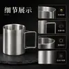Copo Dobrável de Aço Inoxidável 304 Camada Dupla Isolado Comercial Portátil para Catering, Hotéis, Restaurantes de Hot Pot, 200Ml300M