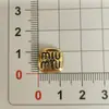 Charms de Letras Banhados a Ouro e Prata Estilo Chanel Acessórios de Cabelo Elásticos de Cabelo Faixas de Cabeça Acessórios de Joias DIY Atacado