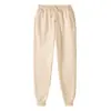 Pantalones casuales europeos para hombre de talla europea, pantalones deportivos jogger de color liso, pantalones largos deportivos casuales, forrados de forro polar, corte holgado, estilo primavera y otoño