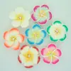 45mm Flor de Frangipani de Argila Macia Feita à Mão diy Flor para Cabelo Corda de Cabelo Anel de Cabelo Acessórios de Cabelo Material para Headwear Pingente de Colar Acessórios