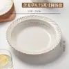 Platos de Cerámica para Uso Doméstico 2026 Nuevo Modelo Tazones y Platos Vajilla Platos Blancos Platos para Servir Platos para Pescado Mimosa
