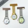 Reloj de Aleación para Enfermera al por Mayor con Placa Horizontal, Reloj de Bolsillo con Pinza, Reloj de Pecho, Reloj de Regalo, Reloj de Cuarzo Luminoso Personalizado Grabado con Láser