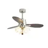 Lámpara de Ventilador de Techo Multicabezal Estilo Medieval, Lámpara de Ventilador Simple Retro, Lámpara de Ventilador para Sala de Estar Comedor, Lámpara de Ventilador para Estudio Protección Ocular